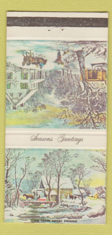 Matchbook Cover - Sir Francis Drake Hotel San Francisco CA Christmas 30 Strike