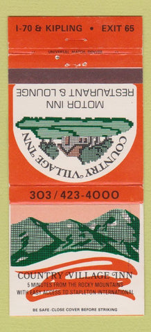 Matchbook Cover - Country Village Inn Denver Colorado 30 Strike