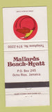 Matchbook Cover - Mallards Beach Hyatt Ocho Rios Jamaica 30 Strike