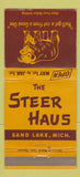 Matchbook Cover - The Steer Haus Sand Lake MI 30 Strike