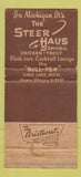 Matchbook Cover - The Steer Haus Sand Lake MI 30 Strike