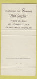 Matchbook Cover - Mike and Johnny Brann Steak House Grand Rapids MI 30 Strike