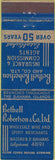 Matchbook Cover - Bethell Robertson Insurance Nassau Bahamas