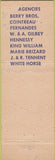 Matchbook Cover - Bethell Robertson Insurance Nassau Bahamas