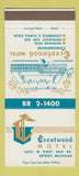 Matchbook Cover - Crestwood Motel Detroit MI 30 Strike