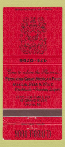 Matchbook Cover - El Nibble Nook Mexican Livonia MI 30 Strike