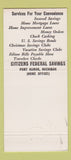 Matchbook Cover - Citizens Federal Savings Bad Axe Port Huron MI 30 Strike