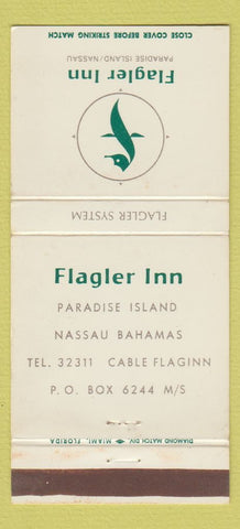 Matchbook Cover - Flagler Inn Paradise Island Nassau  30 Strike