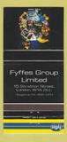 Matchbook Cover - Fyffes Group Limited London UK England 30 Strike