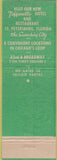 Matchbook Cover - Toffenetti Restaurants Chicago New York City