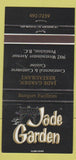 Matchbook Cover - Jade Garden Chinese Restaurant Penticton BC 30 Strike