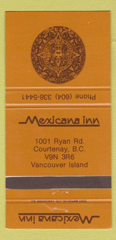 Matchbook Cover - Mexicana Inn Courtnay BC Mexican 30 Strike