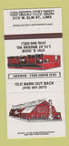 Matchbook Cover - Old Barn Deli Bakery Lima OH 30 Strike
