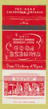 Matchbook Cover - Grand Chow Mein Chinese Restaurant Caledonia ON 30 Strike