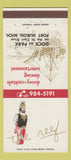 Matchbook Cover - Reef Restaurant Port Huron MI 30 Strike
