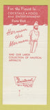 Matchbook Cover - Reef Restaurant Port Huron MI 30 Strike