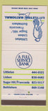 Matchbook Cover - Littleton National Bank Lisbon Franconia NH 30 Strike