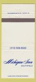 Matchbook Cover - Michigan Inn Southfield MI 30 Strike