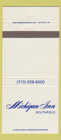 Matchbook Cover - Michigan Inn Southfield MI 30 Strike