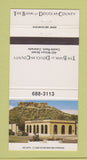 Matchbook Cover - Bank of Douglas County Castle Rock Colorado 30 Strike