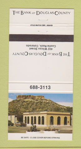 Matchbook Cover - Bank of Douglas County Castle Rock Colorado 30 Strike