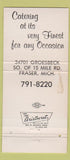 Matchbook Cover - Imperial House Fraser MI IMPRINT 30 Strike