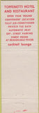 Matchbook Cover - Toffenetti Hotel St Petersburg FL