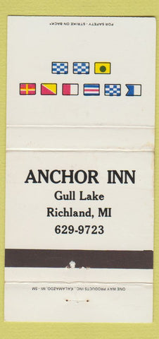Matchbook Cover - Anchor Inn Richland MI WEAR 30 Strike