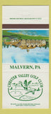 Matchbook Cover - Chester Valley Golf Club Malvern PA 30 Strike