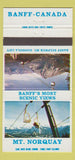 Matchbook Cover - Mount Norquay Skiing Banff AB 30 Strike
