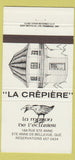 Matchbook Cover - La Maison De L'Eclusier Ste Anne De Bellevue QC 30 Strike