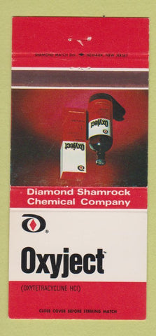 Matchbook Cover - Oxyject Diamond Shamrock Chemical Corp 30 Strike