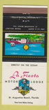 Matchbook Cover - La Fiesta Motor Lodge St Augustine Beach FL 30 Strike
