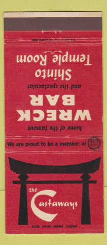 Matchbook Cover - The Castaways Miami Beach FL 30 Strike