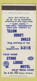 Matchbook Cover - Stone Lodge Motel Huntington WV WEAR 30 Strike