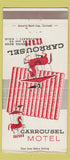 Matchbook Cover - Carrousel Motel Cincinnati OH 30 Strike