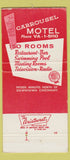 Matchbook Cover - Carrousel Motel Cincinnati OH 30 Strike