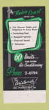 Matchbook Cover - Nelva Court Motel Meridian MS 30 Strike