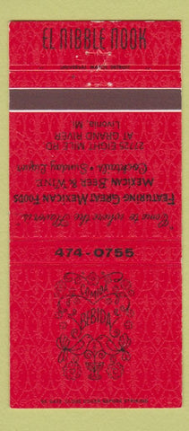 Matchbook Cover - El Nibble Nook Mexican Livonia MI 30 Strike