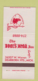 Matchbook Cover - Boar's Head Inn Dearborn Heights MI 30 Strike