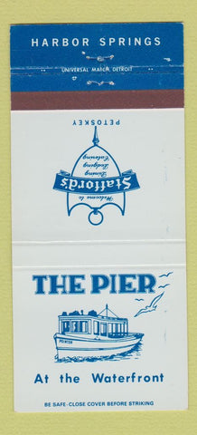 Matchbook Cover - The Pier Stafford's Harbor Springs MI 30 Strike