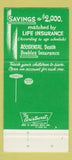 Matchbook Cover - Craftsman Credit Union Detroit MI SAMPLE 30 Strike
