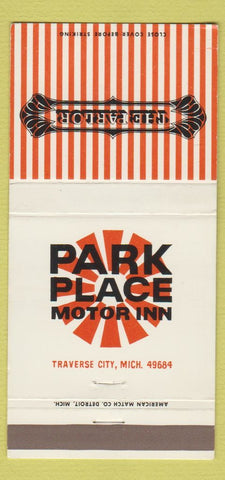 Matchbook Cover - Park Place Motor Inn Traverse City MI #1 30 Strike