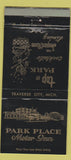 Matchbook Cover - Park Place Motor Inn Traverse City MI #2 BLACK 30 Strike