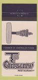 Matchbook Cover - The Corkscrew Restaurant London Kitchener Markham ON 30 Strike