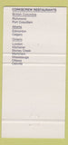 Matchbook Cover - The Corkscrew Restaurant London Kitchener Markham ON 30 Strike