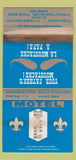 Matchbook Cover - Motel Metropole Montreal QC WORN 30 Strike