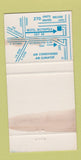 Matchbook Cover - Motel Metropole Montreal QC WORN 30 Strike