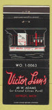 Matchbook Cover - Victor Lim's Detroit MI Chinese Restaurant 30 Strike