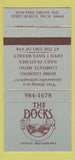 Matchbook Cover - The Dock Restaurant Port Huron MI 30 Strike